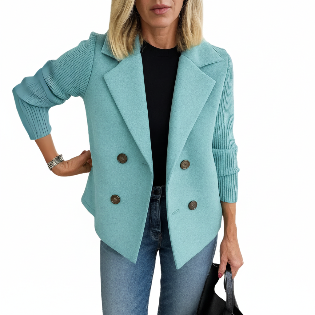 Martine | Blazer élégant avec manches en maille