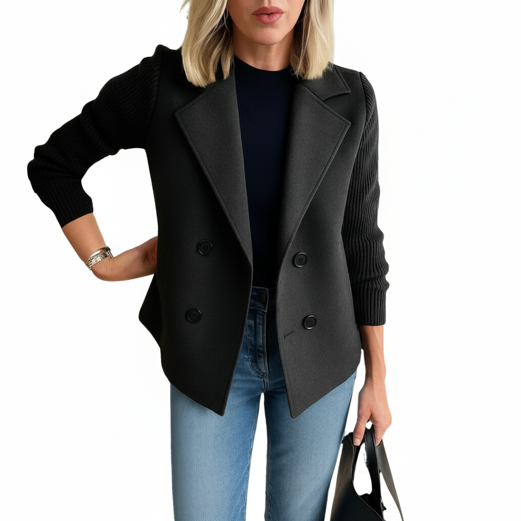 Martine | Blazer élégant avec manches en maille