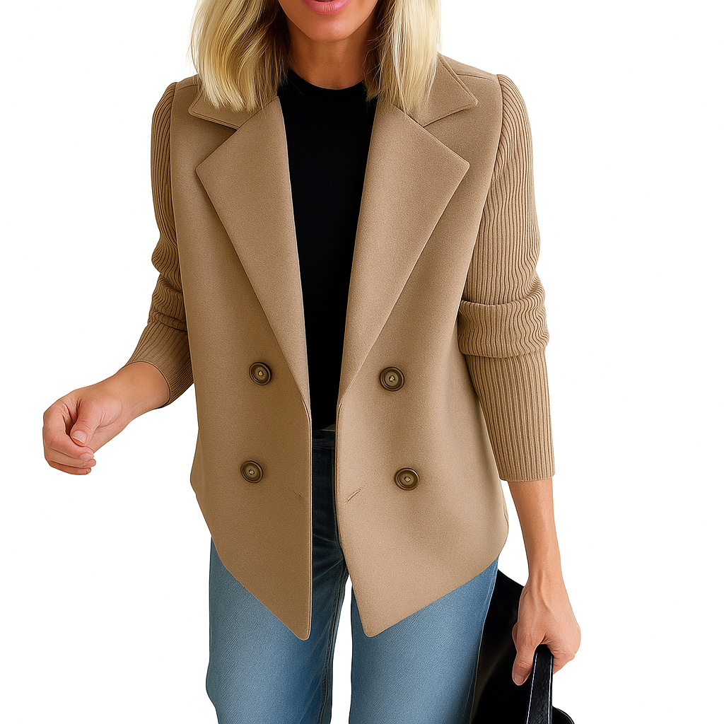 Martine | Blazer élégant avec manches en maille