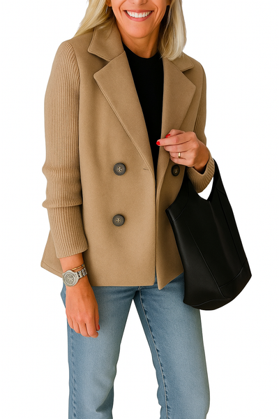 Martine | Blazer élégant avec manches en maille