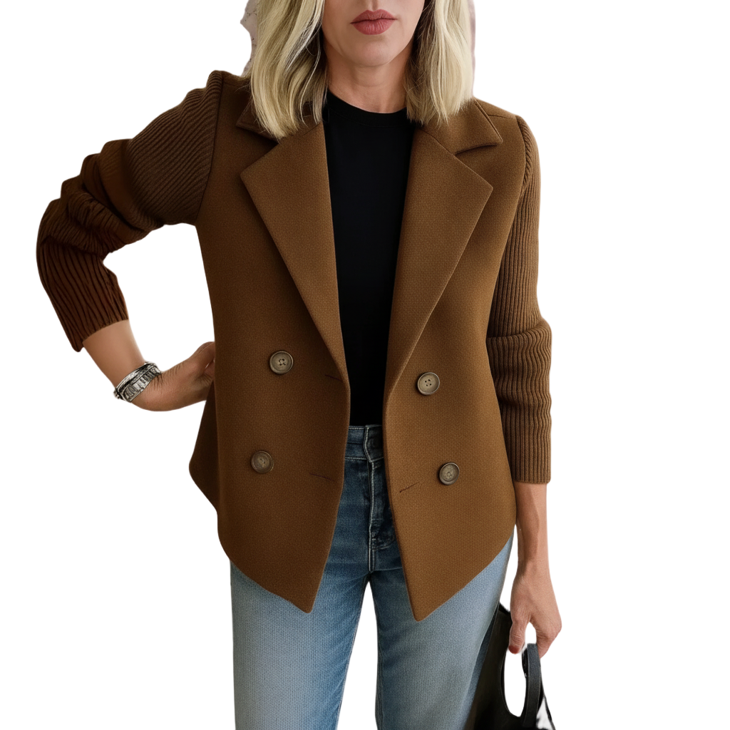 Martine | Blazer élégant avec manches en maille