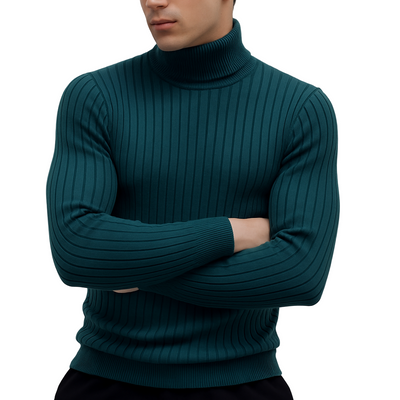 George | Pull Col Roulé Côtelé