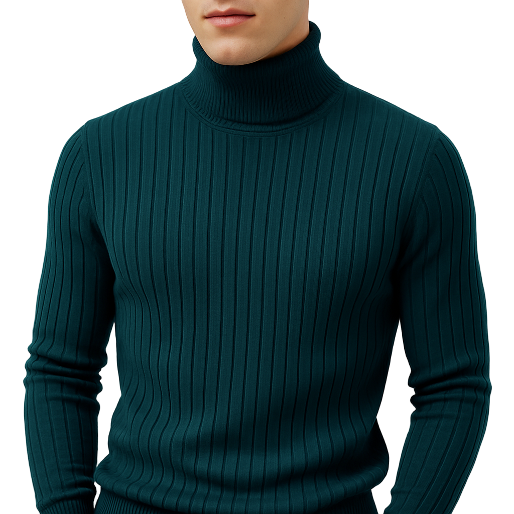 George | Pull Col Roulé Côtelé