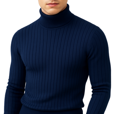 George | Pull Col Roulé Côtelé
