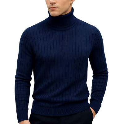 George | Pull Col Roulé Côtelé