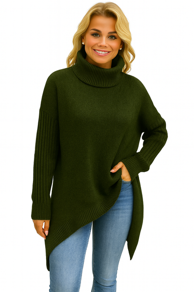 Laila | Pull oversize à col roulé