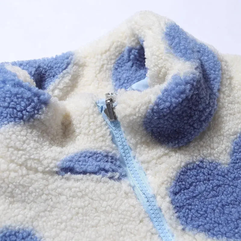 Jessy | Veste réversible avec cœurs