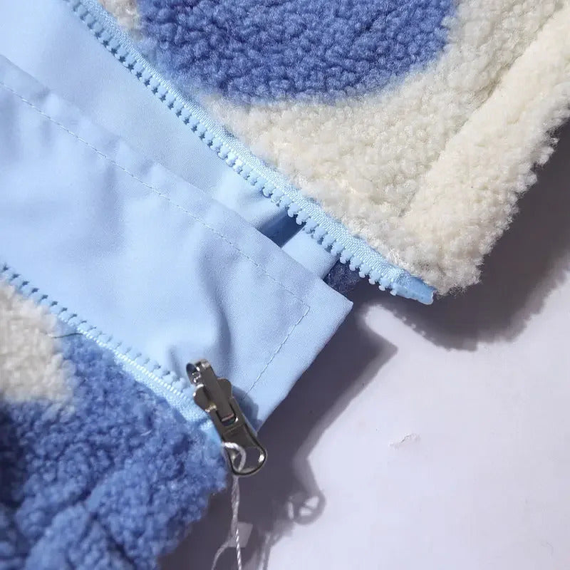 Jessy | Veste réversible avec cœurs