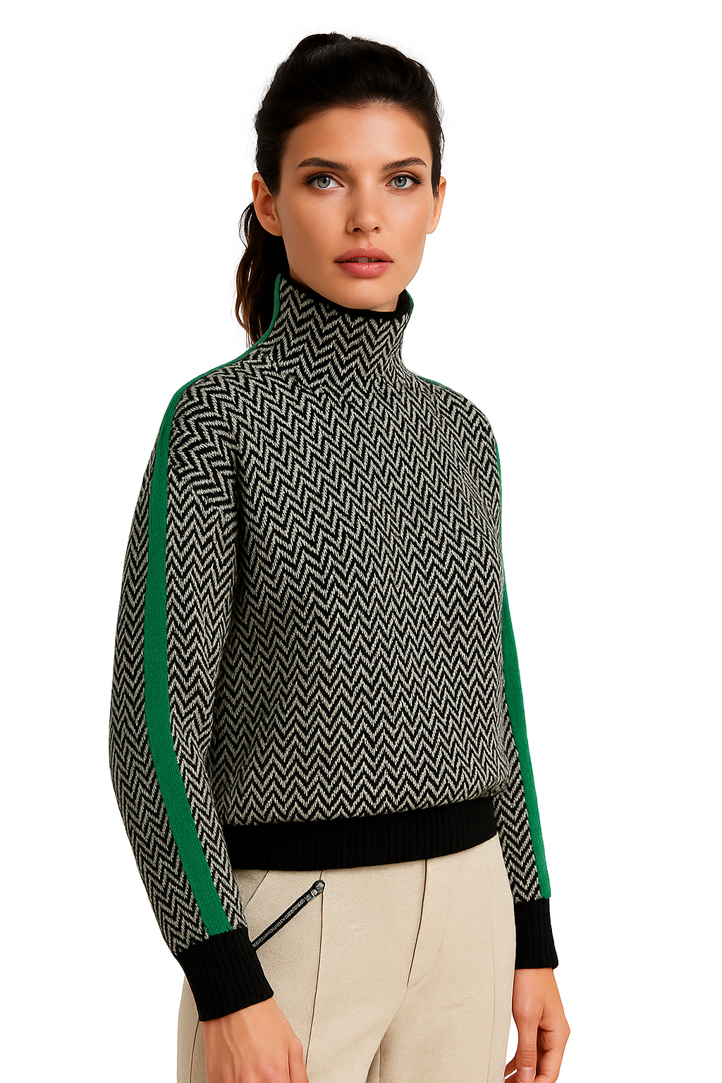 Ariela | Pull à Rayures Contrastées