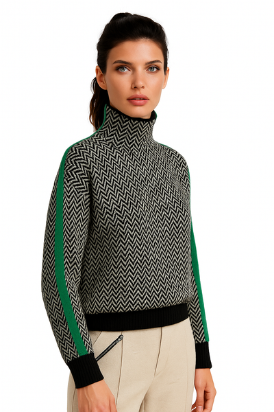 Ariela | Pull à Rayures Contrastées