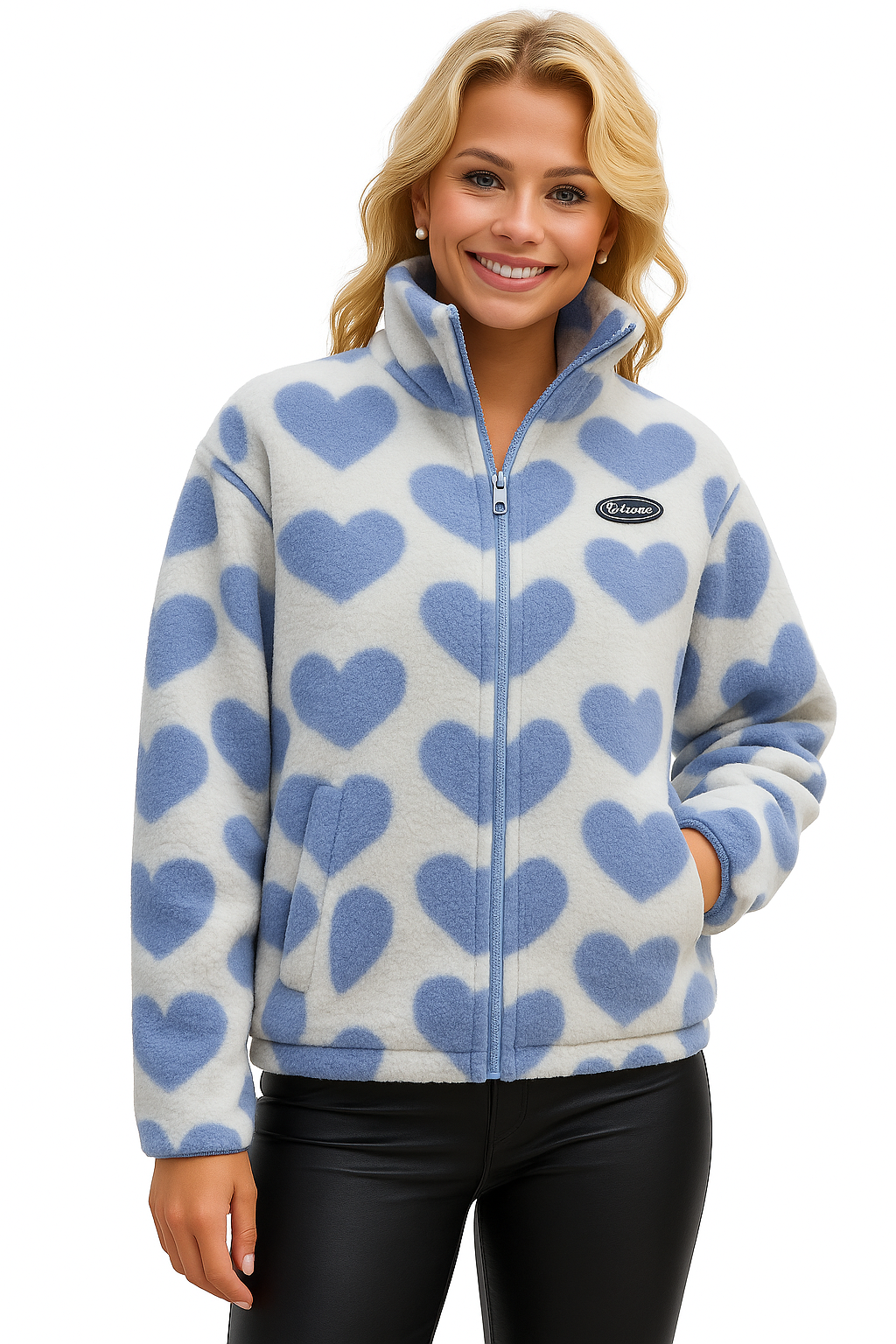 Jessy | Veste réversible avec cœurs