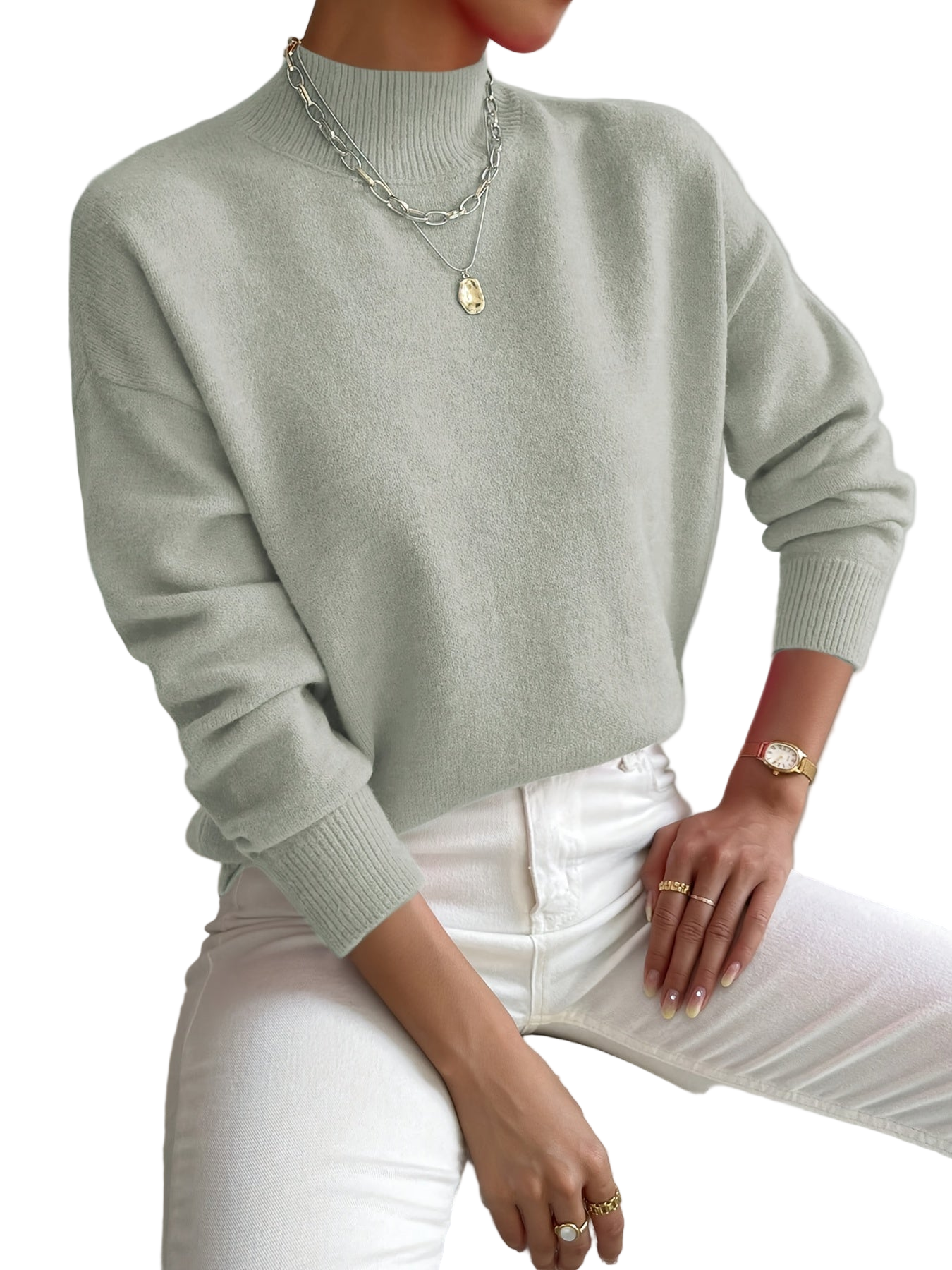 Mia | Pull à col roulé élégant et confortable