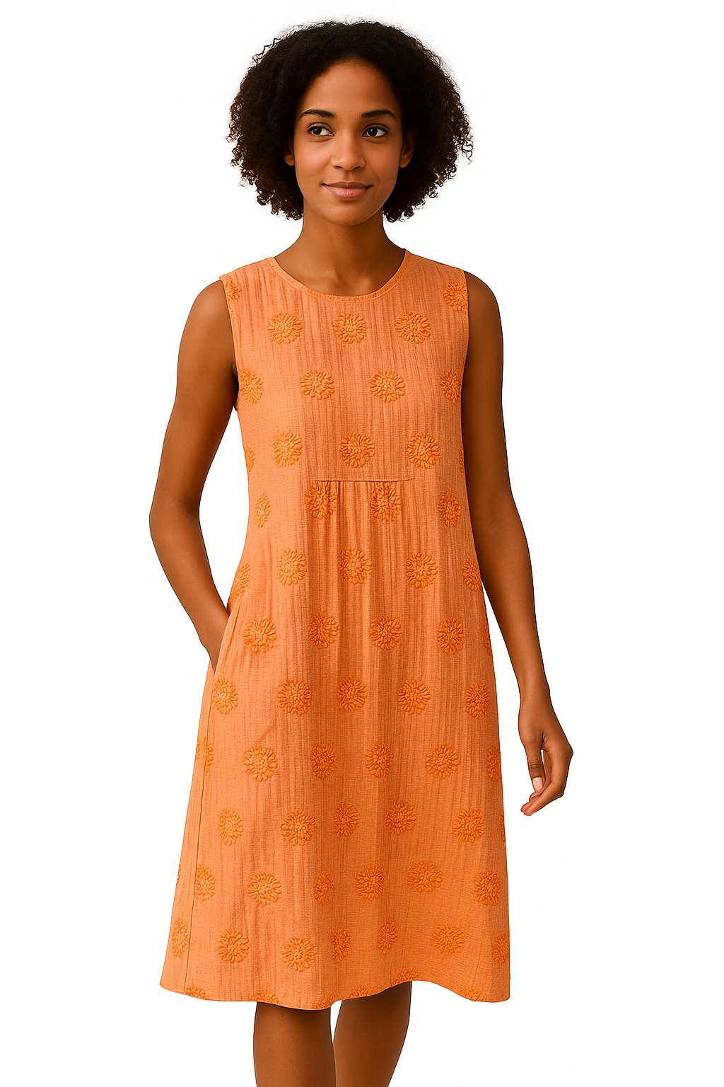 Franca | Robe élégante en coton avec poches